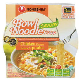 Nouilles avec mélange pour soupe à saveur de poulet 86g Bowl Noodle