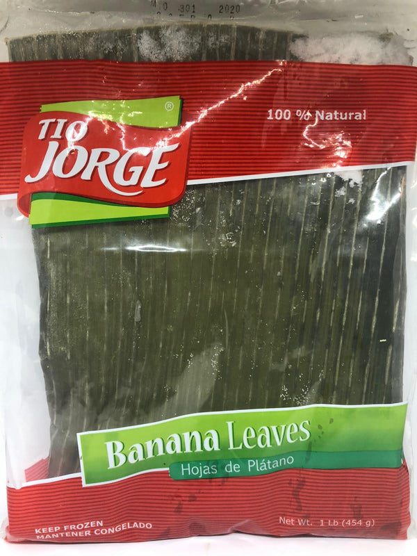 Feuilles de banane 100% naturel  surgelé 454g