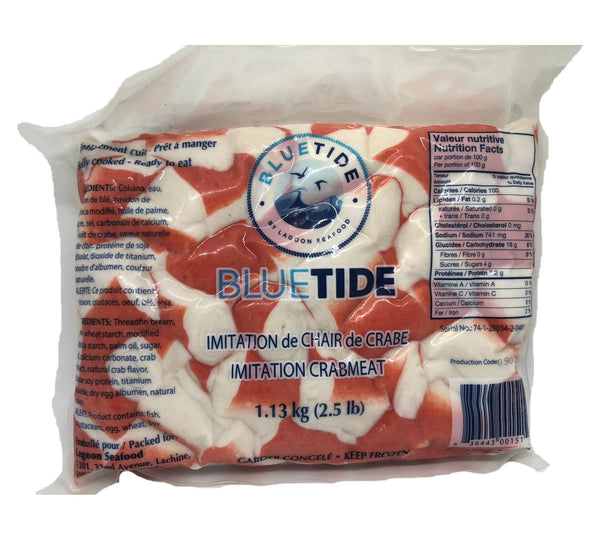 Imitation de chair de crabe surgelé 1.13kg Bluetide