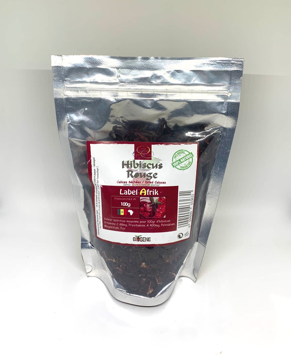 Hibiscus rouge séchés 100g Label Afrik