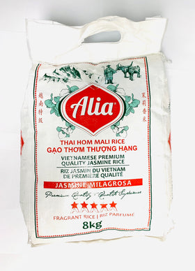 Riz parfumé jasmin du Vietnam  8kg Alia
