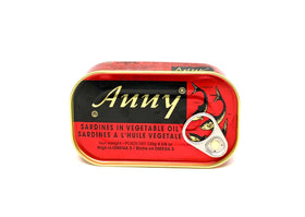 Sardines à l'huile végétale 125g Anny