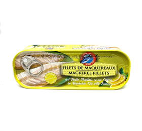 Filets de maquereaux à l'huile végétale et au citron 170g Sidi Daoud