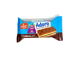 Gâteau moelleux cacao - vanille fourré crème au cacao Moulin d'or