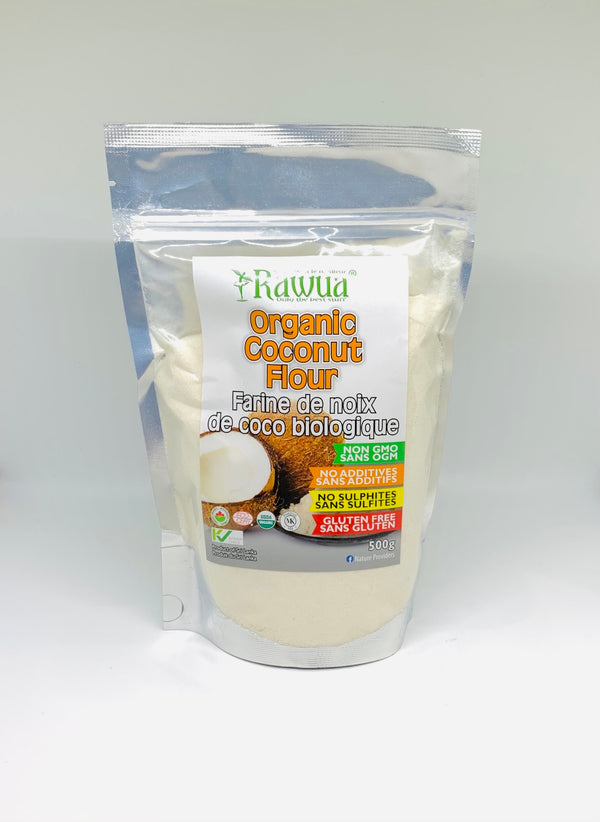 Farine de noix de coco biologique 500g Rawua