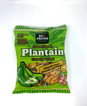 Croustilles de bananes plantains naturellement sucré ss frutas 85g