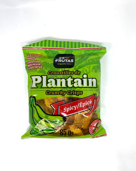 Croustilles de bananes plantains épicé ss frutas 85g