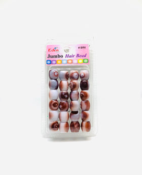 Grosses perles 2 couleurs pour tresses Eden