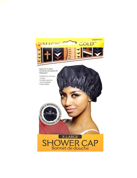 Bonnet de douche x-large couleur noir Magic gold