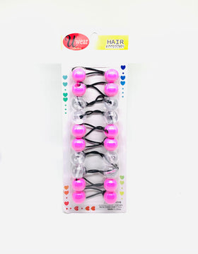 Accessoire pour cheveux couleur rose et blanc UWear