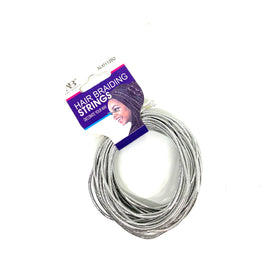 Cordes argentées pour cheveux tressés Ana beauty