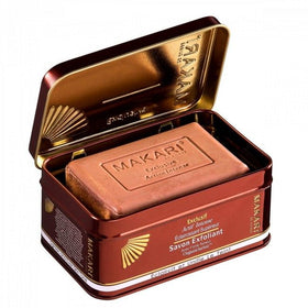 Savon exfoliant exclusif active intense avec forte teneur organiclarine 200g Makari