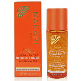 Huile botanique corporelle au huiles d'Argan et de carotte 50g Makari