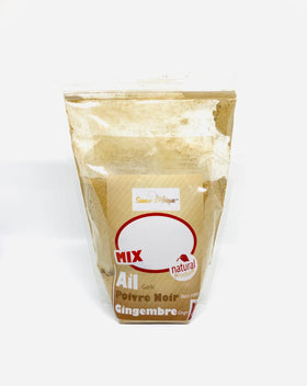 Mix Ail garlic, poivre noir et gingembre 200g Saveur d'Afrique