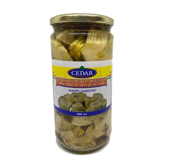 Quarts de cœurs d'artichauts 680ml Cedar