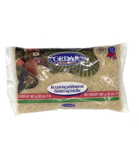 Riz à grain long partiellement cuit 907g Cedar