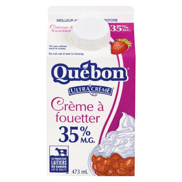 Crème à fouetter 35% m.g 473ml Québon
