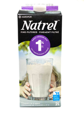 Lait finement filtré 1% m.f 2 l Natrel