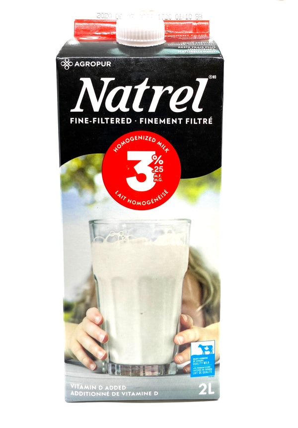 Lait finement filtré 3.25% m.f 2 l Natrel