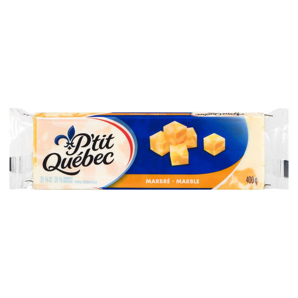 Fromage cheddar marbré 400g P'tit Québec