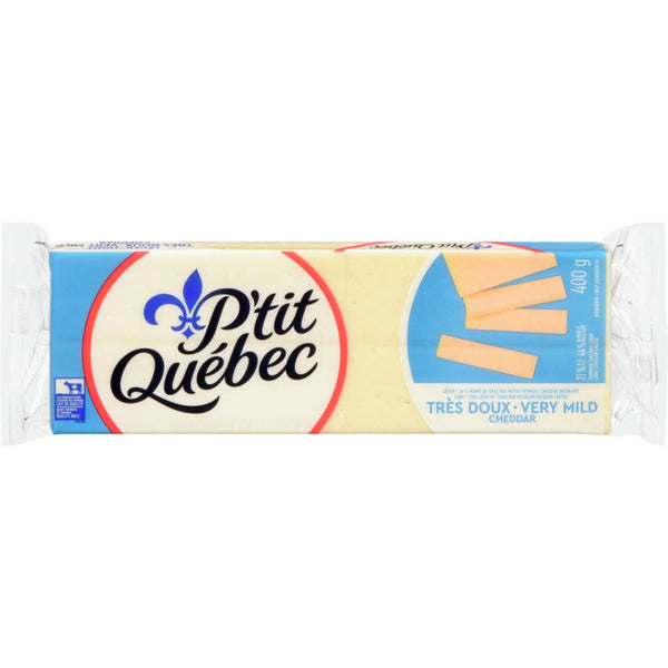 Fromage cheddar doux léger 400g P'tit Québec