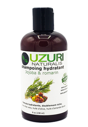 Shampoing hydratant jojoba & romarin Uzuri Naturalis