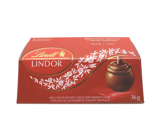 Chocolat au lait fourré de fondant onctueux lindor 36g Lindt