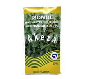 Feuilles de manioc pilées et sechées isombe 400g Akeza