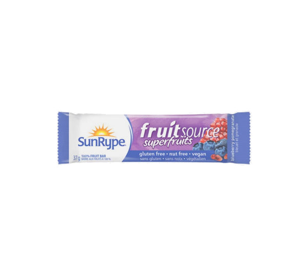 Fruit bar source blueberry pommegranate sunrype 37g