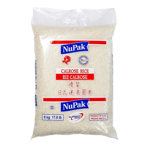 Riz calrose 8kg Nupak