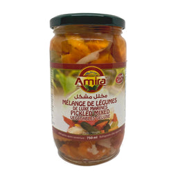 Mélange de légumes de luxe marinés 750ml Amira