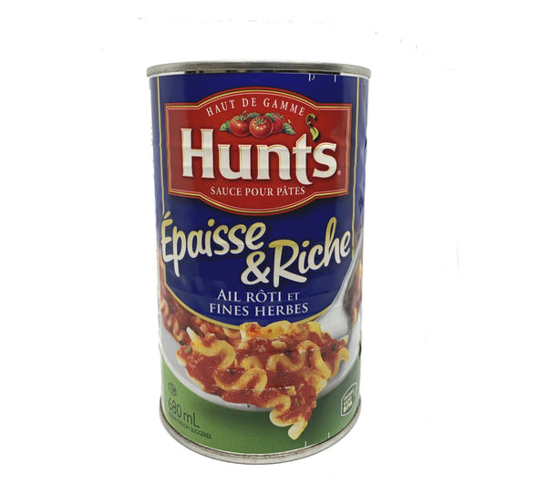 Sauce pour pâtes ail rôti et fines herbes 680ml Hunts