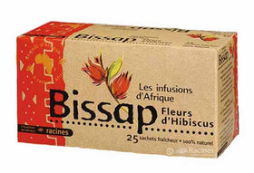 Thé bissap 100% naturel les infusions d'afrique 25sachets