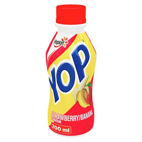 Yogourt à boire à la fraise et à la banane 2% m.g 200 ml Yop